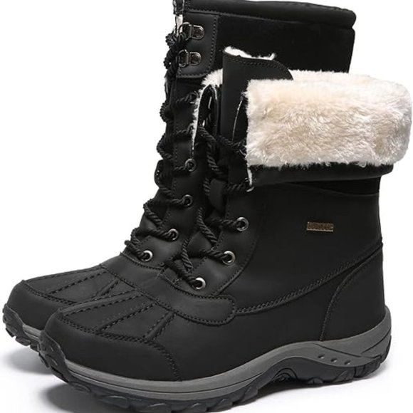 Other - Mens Snow Duck Boots Waterproof Insulated Warm Fur Lined Winter Boots Non Slip